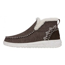 Denny Wool Faux Shearling Women's Shoe W 40208 367 Walnut