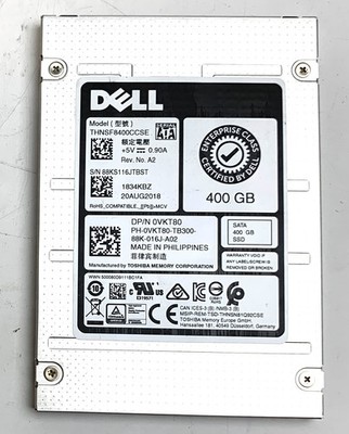 Dell/Toshiba SSD 400GB THNSF8400CCSE Festplatte intern 2,5'' SATA III (0VKT80)