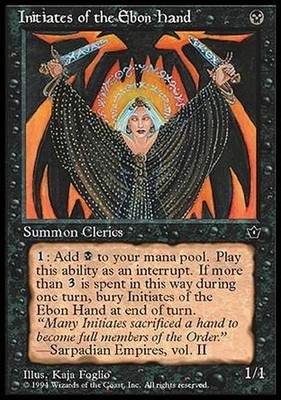 Eingeweihte der Ebon Hand (Version 2) ~ Fallen Empires [ EX ] [ Magic MTG ]