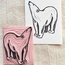 5 Pack Rubber Carving Block, 4" x 6" Easy Cut Lino Blocks, Soft Linoleum Bloc...