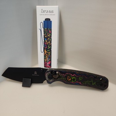 Bestechman - Cicadas Wing - 80s Camo Carbon with olight 80s camo