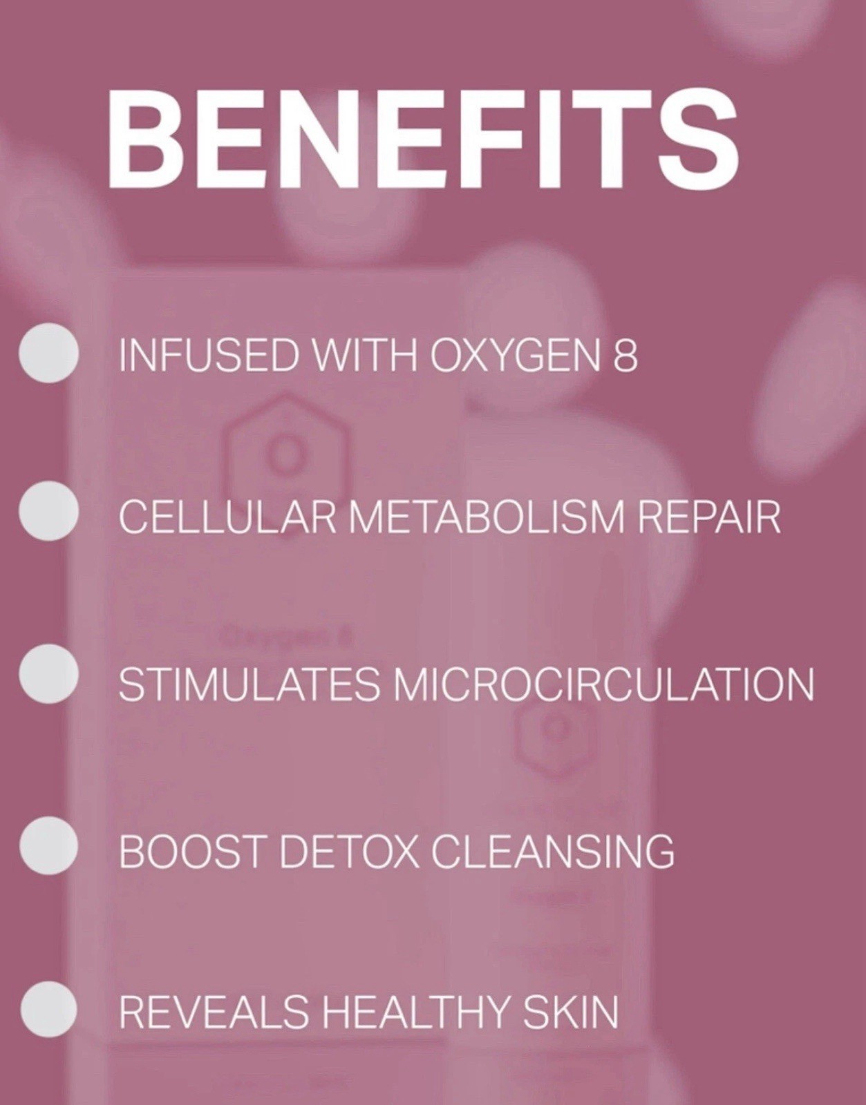 Relentless Skincare Oxygen 8 Foaming Face Mask Energizing Ingredients 3.38oz NIB