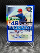 Cade Kuehler Auto /149 2024 Panini Prospect Edition Ticket Atlanta Braves RC