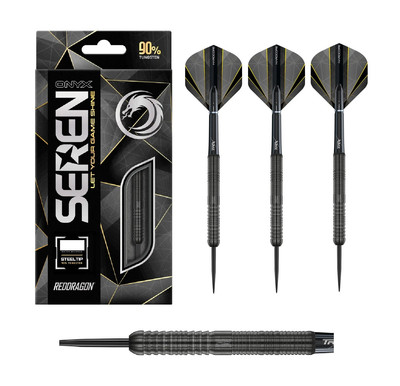 Red Dragon Darts - Seren 1 Onyx 90% Tungsten 22g 24g (Steel Dart) NEU