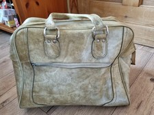 Große Kunstleder Sporttasche Reisetasche Weekender  Retro Vintage 46x36,5x26 cm
