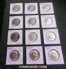 LOT OF 12 BU 1968-D & 69 D KENNEDY 40% SILVER HALF DOLLARS $126.60 MELT  👀