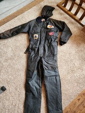 Vintage Walls Blizzard-Pruf Large Tall Snow Suit Black With Vintage Patches READ