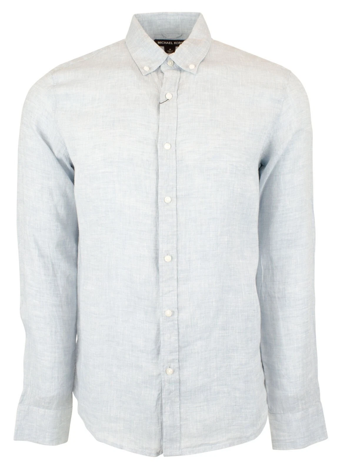 Michael Kors Men's Slim Fit Linen Long Sleeve Shirts