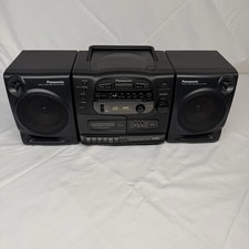 (E1) Vintage Panasonic RX-DS550 Portable Stereo CD System Boom Box Read