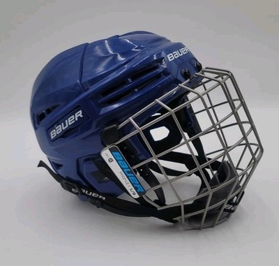Bauer IMS 5.0 Blue Hockey Helmet Size Jr Large w Face Mask