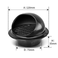 Insect-Resistant Cover Internal Exhaust Systems Built-in Louver Grille