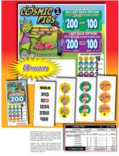 Pull Tab Ticket - Hard Card - Game - Cosmic P...
