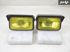 Jdm Power Yellow Fog Lights Lamps W Covers Pair Retro H3 Aftermarket Used