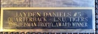 JAYDEN DANIELS LSU HEISMAN NAMEPLATE FO AUTOGRAPHED FOOTBALL HELMET-JERSEY-PHOTO