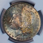 1883 O Morgan Silver Dollar MS 63 NGC $1 Nicely Toned — photo 5