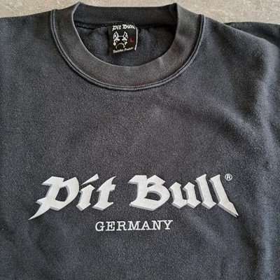 Deutsches Produkt PIT BULL Sweater Pullover Welcome to Germany Größe L 90 2000er