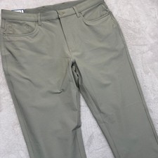 Greg Norman Pants Mens 36x34 ML75 Mircolux Stretch Performance Green Golf Casual