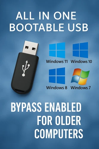 Windows bootable USB all in One  7/8/10/11 