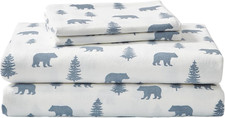 - Queen Sheets, Cotton Flannel Bedding Set, Brushed for Extra Softness, Cozy Hom