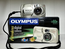 Olympus CAMEDIA D-450 Zoom 1.3MP Digital Camera - Silver Tested Works w/ Box
