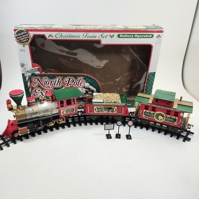 Eztec North Pole Express Christmas Train Set 62130 Music Sounds Vintage Battery