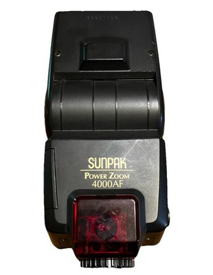 Sunpak Power Zoom 4000AF External Flash For Canon Cameras Untested
