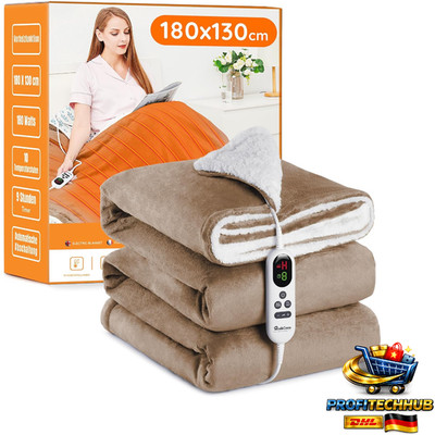 Heizdecke 10 Stufen 130x180cm Auto-Off-Timer