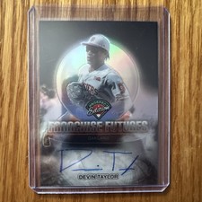 2025 Prospect Edition Franchise Futures Signature ON CARD AUTO HOLO Devin Taylor