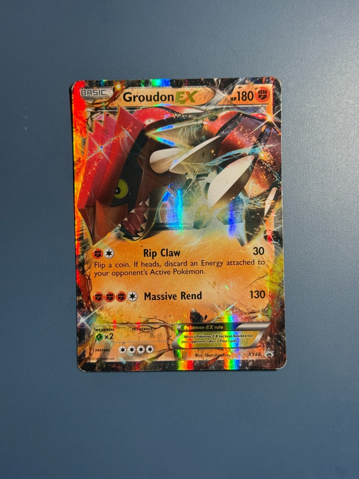 Pokémon TCG XY42 Groudon EX Black Star Promo Holo Card NM - MINT