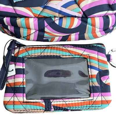 Vera Bradley Essential Rucksack Backpack Retro Ribbons NEW 1989 Vera Bradley Ribbons Backpack | eBay main image 2