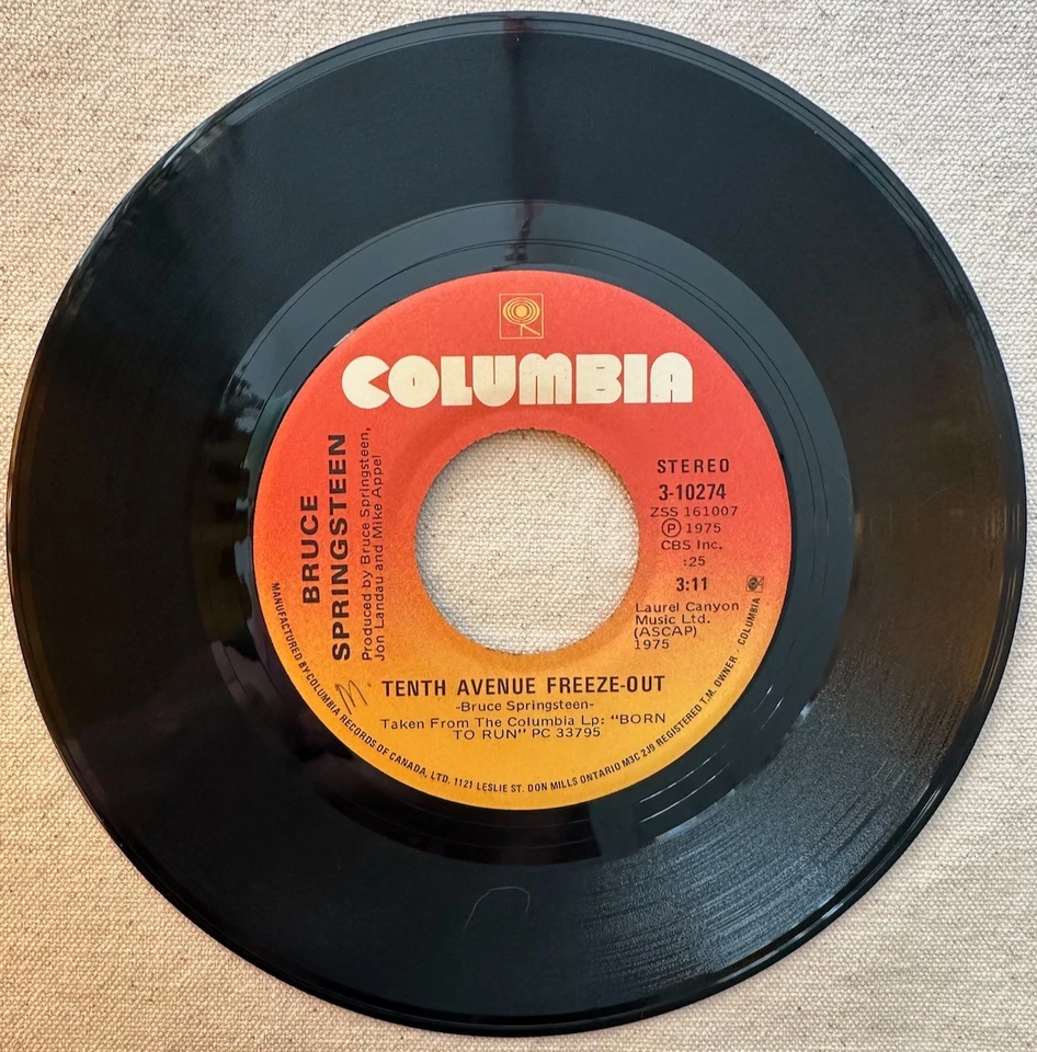 Bruce Springsteen – Tenth Avenue Freeze-Out 7" 1975 Canada NM - Image 2 of 4