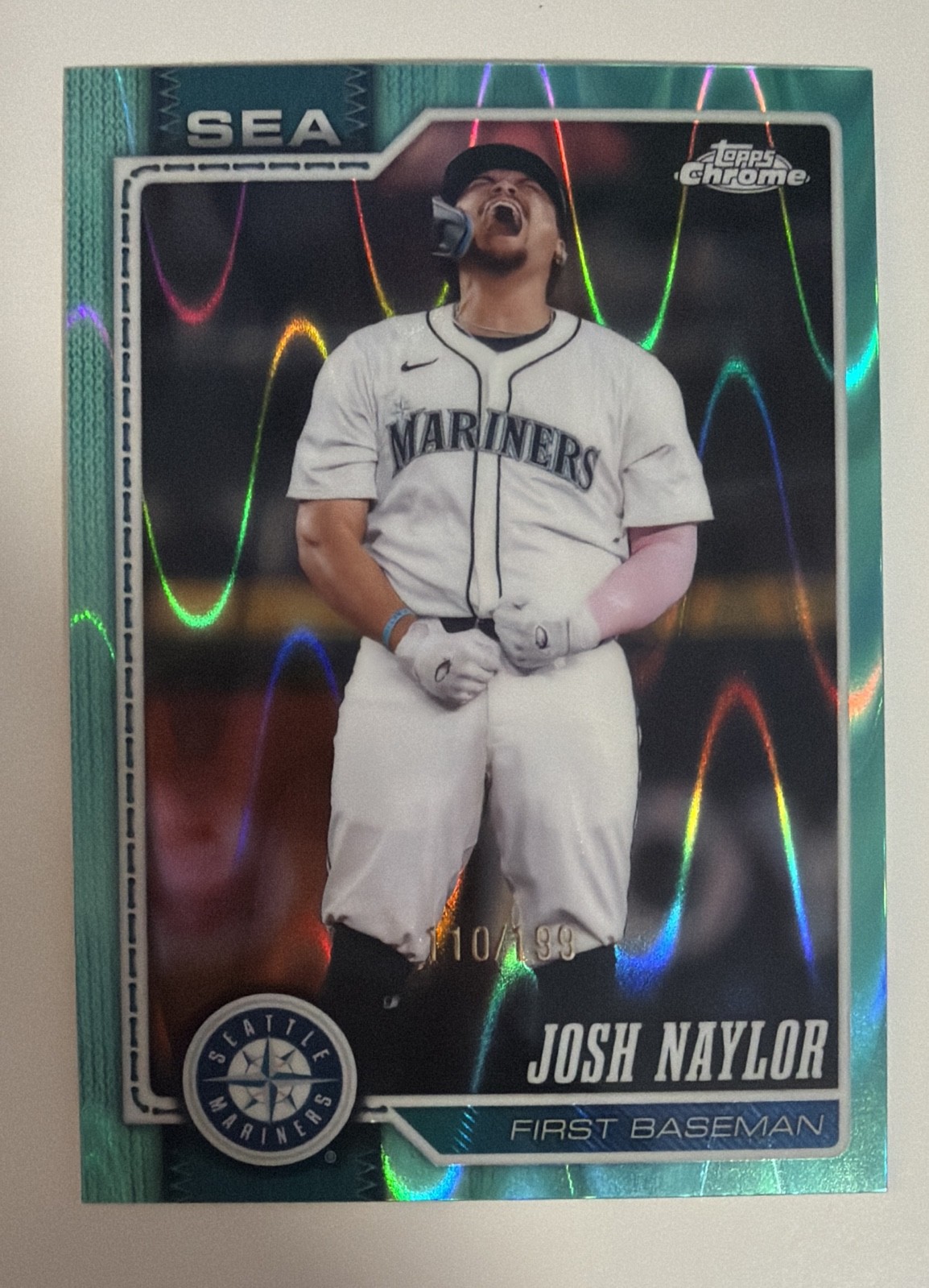 2026 Topps Chrome - Josh Naylor #201 Aqua Refractor 110/199