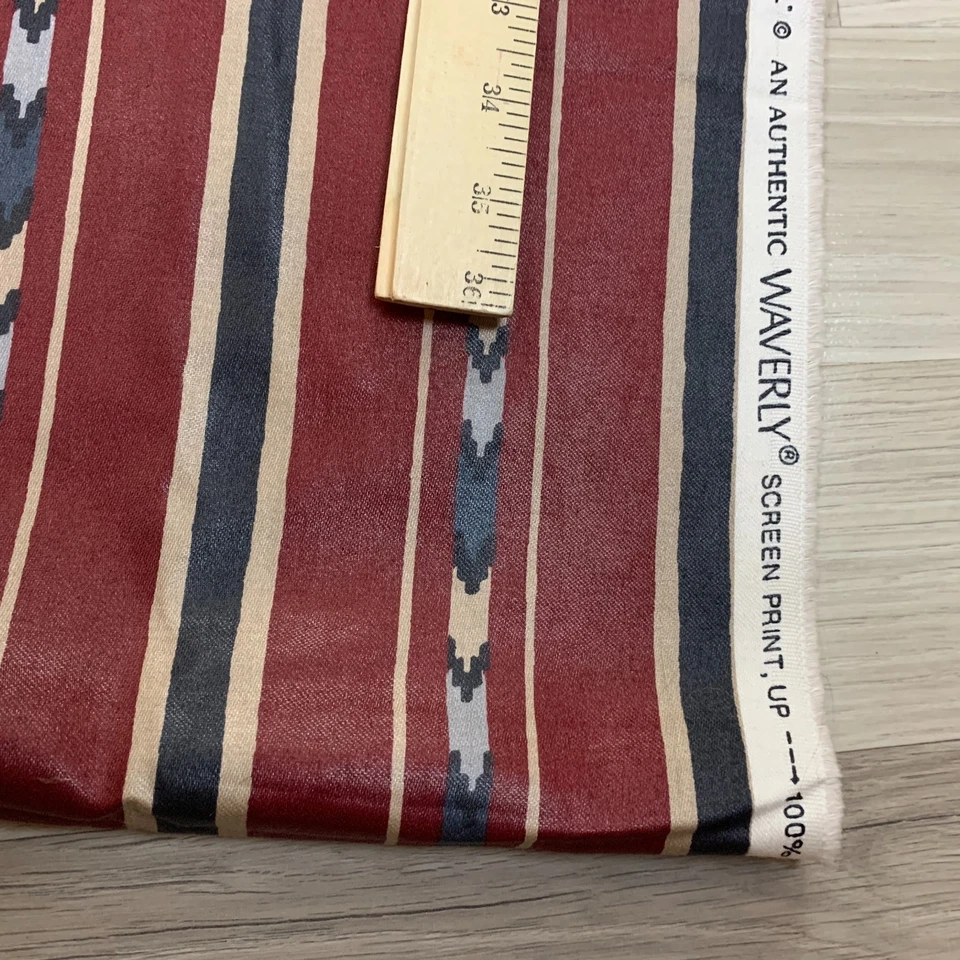 WAVERLY Fabric "Free Fall Backcountry" 2.27 Y 82x56 Scotchgard Western Lux Vtg - Image 3 of 4