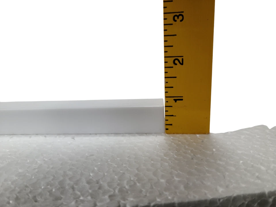 Белое пластиковое полотенце штанга пружинная стойка 24 дюйма середина века современный винтажный ретро - Изображение 4 из 4