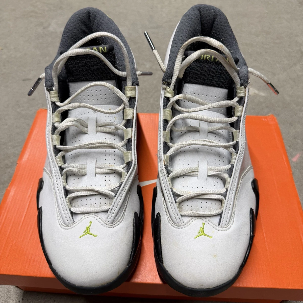 Jordan 14 Retro White Chartreuse for Sale | Authenticity