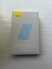 Baseus- 6000 Mah MagSafe Mini - Sky Blue Magnetic Charger Powerbank 20W Charge