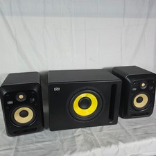 KRK V-Series V6 S4 Studio Monitors  S10.4 Powered Subwoofer Bundle - 2.1 Set