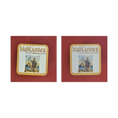 Highlander Finest Whisky Malt Beer Rock Brauerei Bierdeckel Bier
