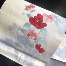 Nagoya Obi Belt Band Kyusun Pure Silk Kimono Nagoya Style Japan (K1904)