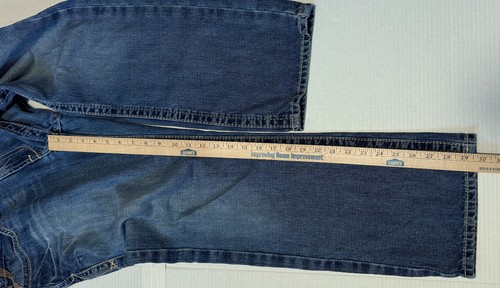 ARIAT M5 - Men's Straight Leg Slim Fit Western Denim Blue Jeans - Size 32x30 - Picture 6 of 7