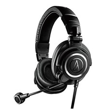 Audio-Technica ATH-M50xSTS Wired Headset with XLR Condenser Microphone Black NEW