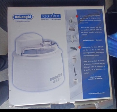 DeLonghi Ice Creamery Electric Ice Cream Maker IC8000