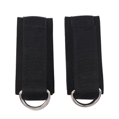 2X(2 PièCes éQuipement de Fitness Gym Sangle de Cheville Rembourré Anneau 6590 - Photo 1/4