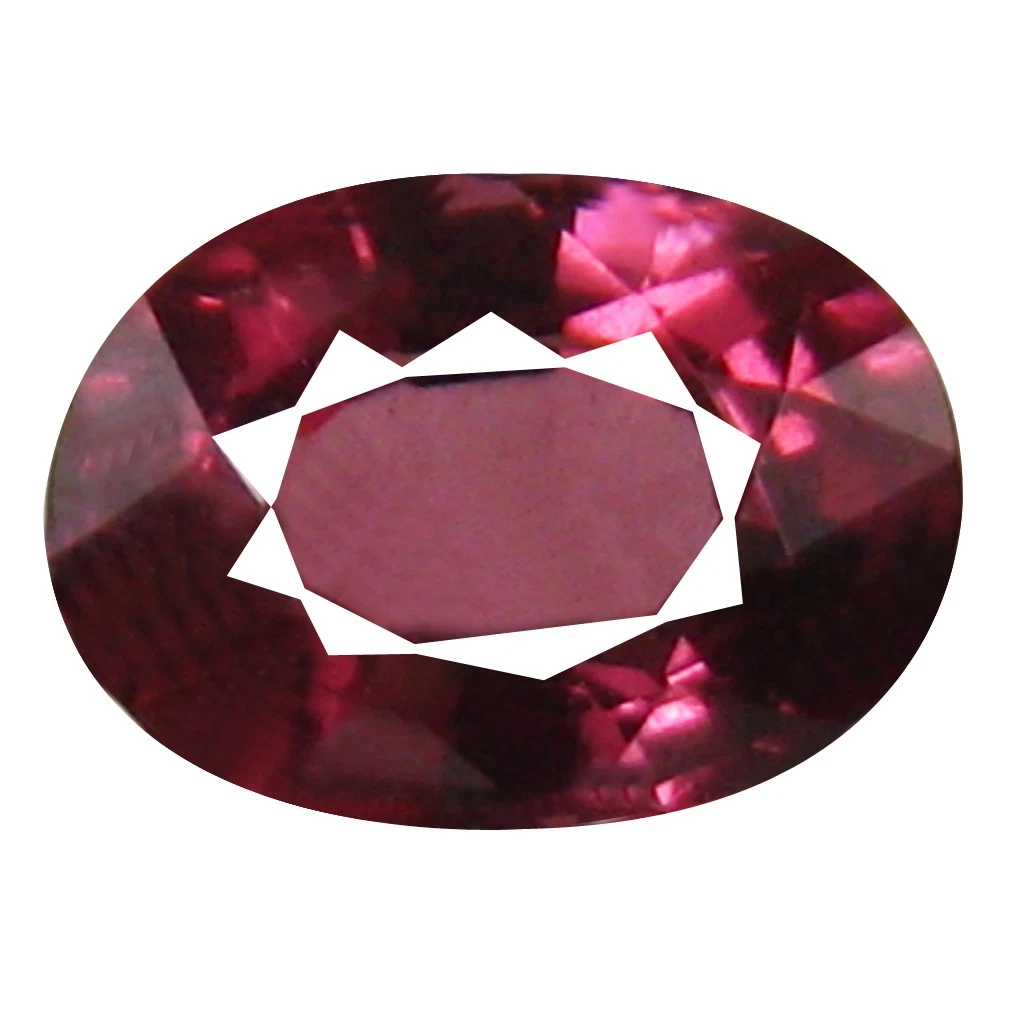 RARE ! RHODOLITE ROSE POURPRE DE TANZANIE : 1,29 CARAT