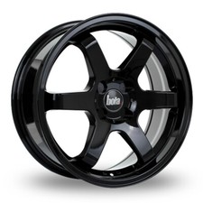 4X Proton GL GLS 1989 to 1996 Alloy Wheels & Tyres - 17" Bola B1 Gloss Black