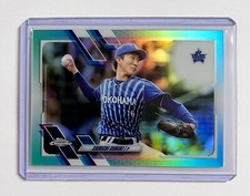 Shinichi Ohnuki 2021 Topps Chrome NPB #51 Aqua Refractor Numbered /199 BayStars