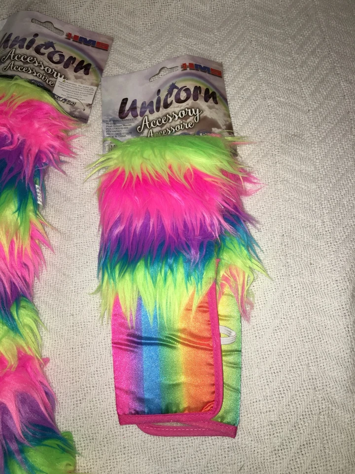 Kit de accesorios de disfraz de 3 piezas para mujer HMS para unicornio arco iris, nuevo con etiqueta Foto 2 de 4