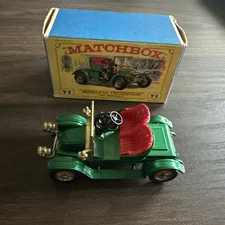 1963 LESNEY MATCHBOX YESTERYEAR 1911 RENAULT 2 SEATER GREEN #Y-2 BOXED DIECAST