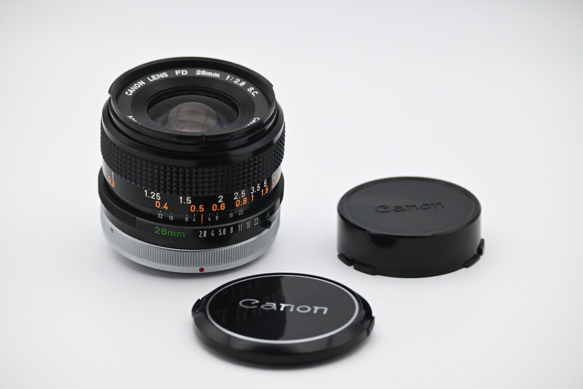 Canon FD 28mm SC Wide Angle MF Prime Lens FD From Japan
