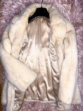 ⭐️real Mink Fur⭐️pearl Softnessjacket Coat £5400 Uk10/ 12 Silk Lining